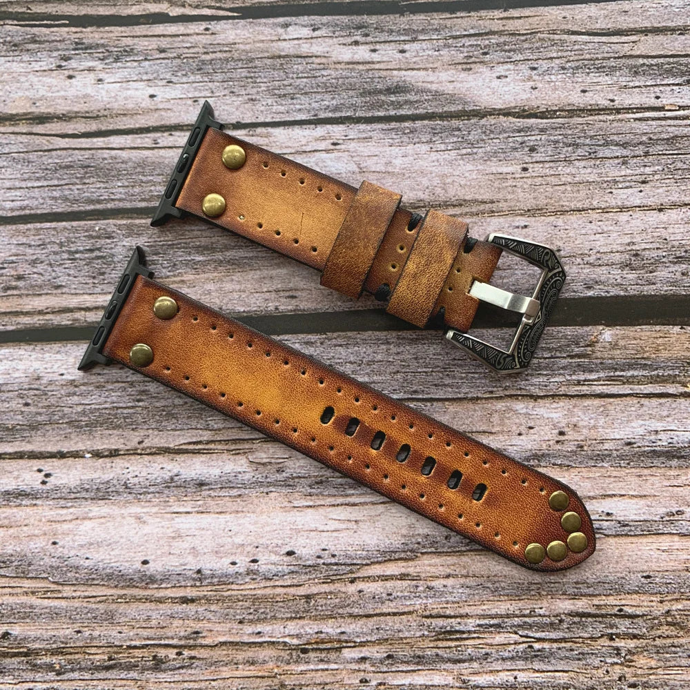 HarborVale Vintage-Lederarmband für NovaCore Ultra Uhr