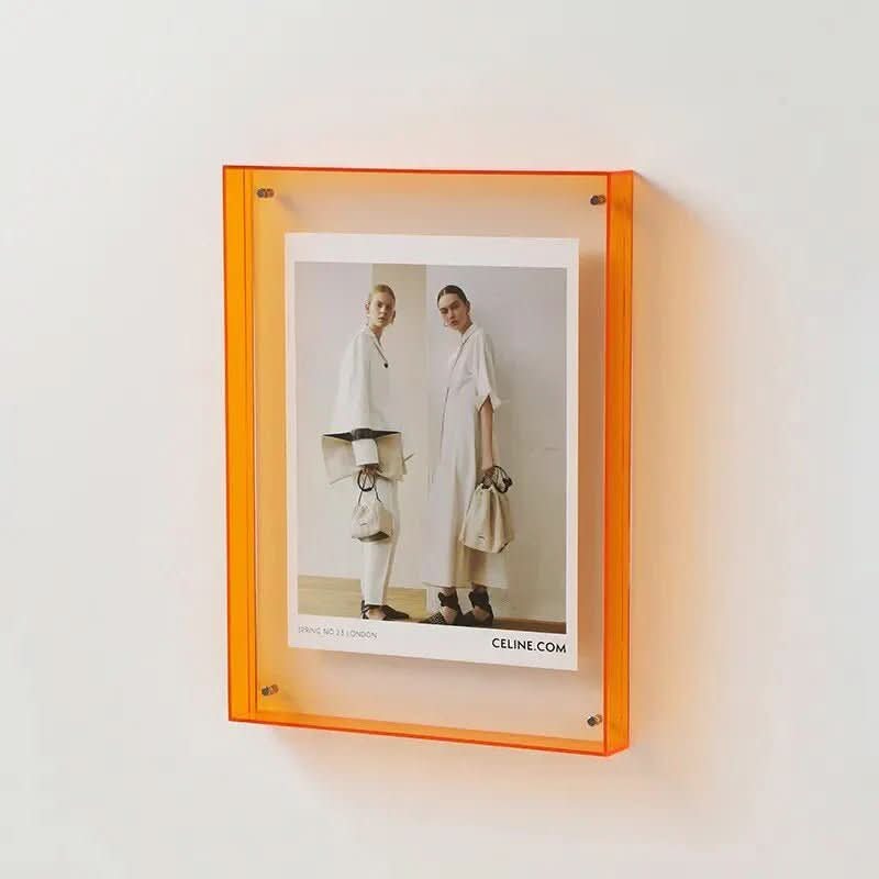 VividFrame Acrylic Photo List Colorful Transparent Wall Art For Vivid Memories