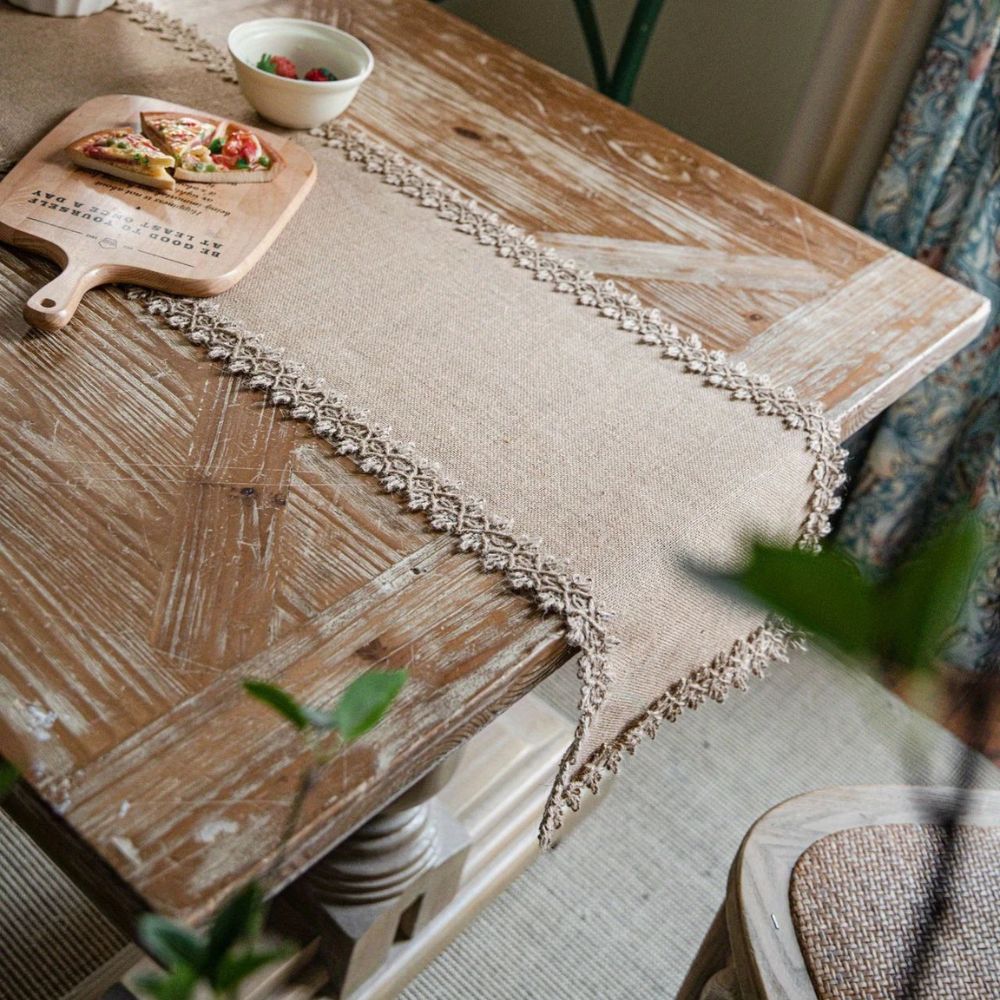 Runner da tavola in juta Grainwood stile rustico per matrimoni ed eventi eleganti