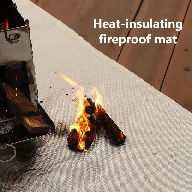 TrailGuard Fireproof Fiberglass Heat Mat for Outdoor Fire Safety