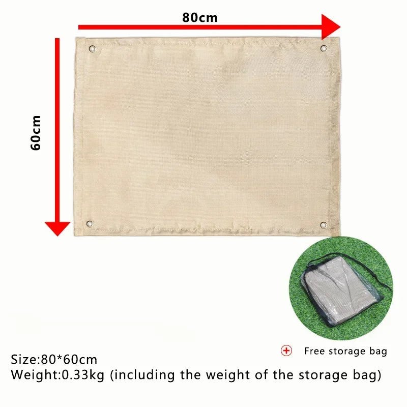 TrailGuard Fireproof Fiberglass Heat Mat for Outdoor Fire Safety