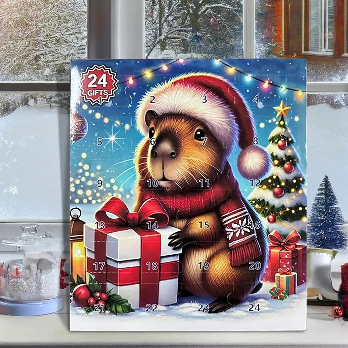 CapyJoy 2025 Adventskalender för barn 24 kapybarasurpriser daglig glädje