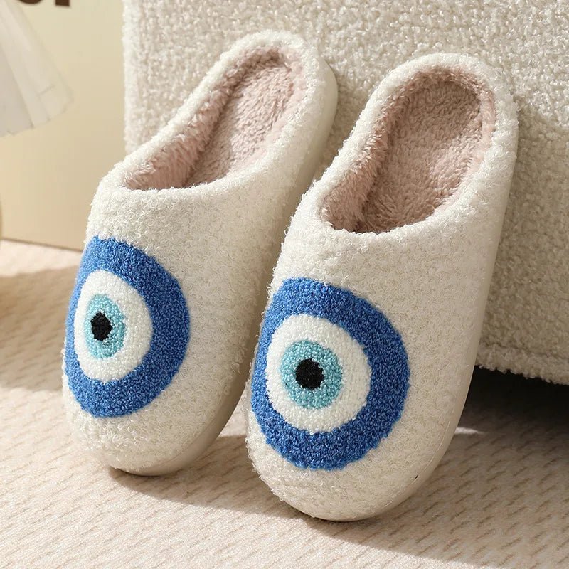 Pantuflas de Peluche WarmNest con Diseño de Dibujos Animados para Mujer, con Parte Superior de Peluche Suave y Suela Antideslizante