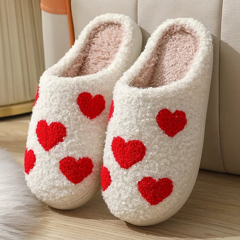 Pantuflas de Peluche WarmNest con Diseño de Dibujos Animados para Mujer, con Parte Superior de Peluche Suave y Suela Antideslizante