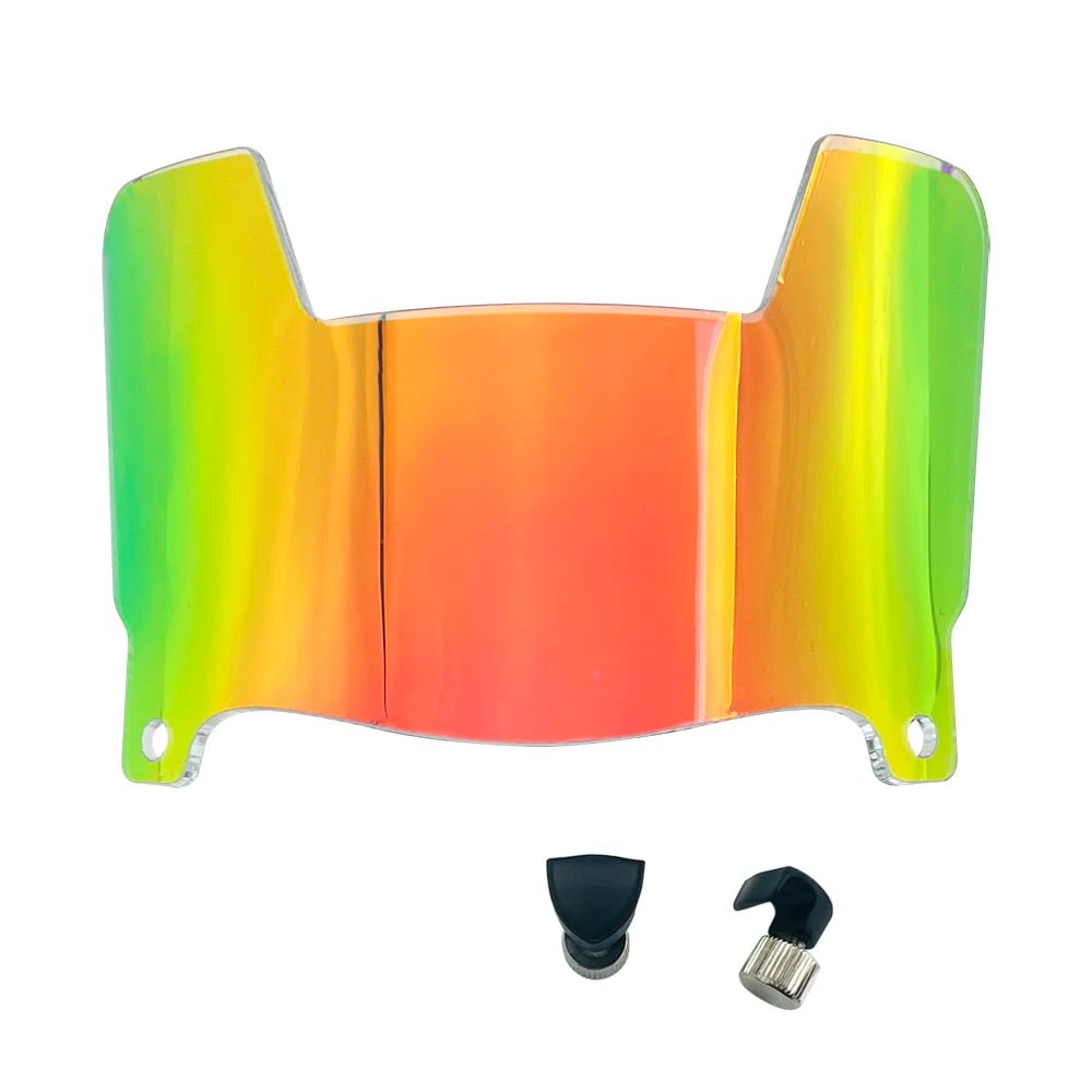 Polaris miniature fodboldhjelmvisir med spejlfinish til samlere