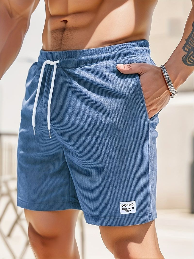 AeroCord Corduroy Shorts For Men With Drawstring Casual