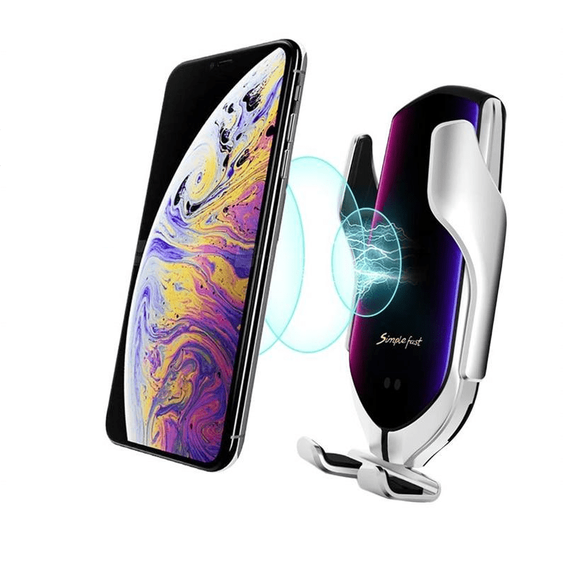 AeroGrip Enhånds Trådløs Bilholder med Automatisk Klyping og Qi-lading, 360° Rotasjon