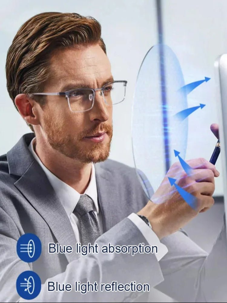 LumaSight Featherweight Glasses With Blue Light Shield For Computer Use And Reading