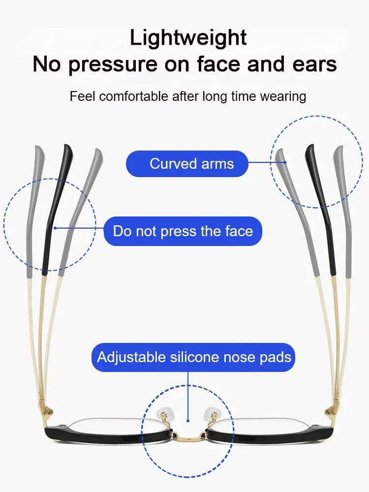 LumaSight Featherweight Glasses With Blue Light Shield For Computer Use And Reading