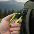CrestClip D Shaped Carabiner For Hiking And Camping Colorful Lightweight Aluminum