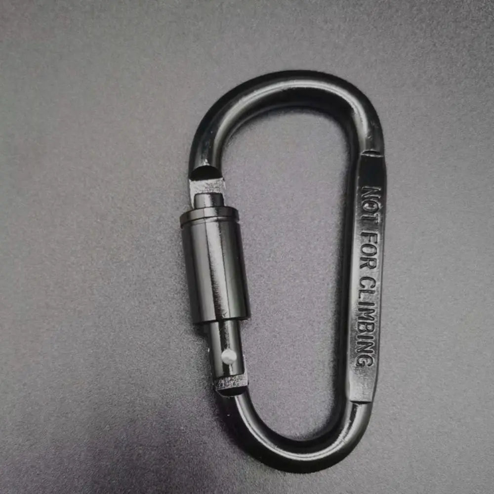 CrestClip D Shaped Carabiner For Hiking And Camping Colorful Lightweight Aluminum