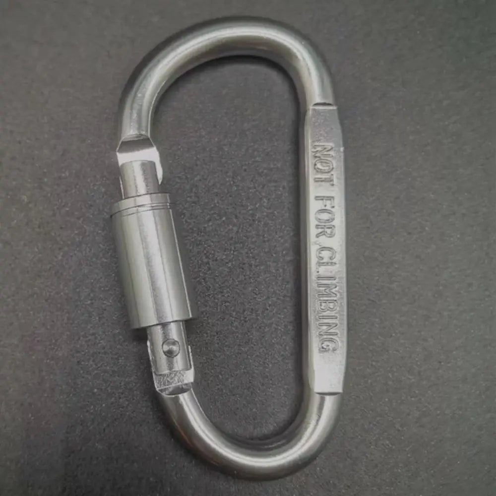 CrestClip D Shaped Carabiner For Hiking And Camping Colorful Lightweight Aluminum