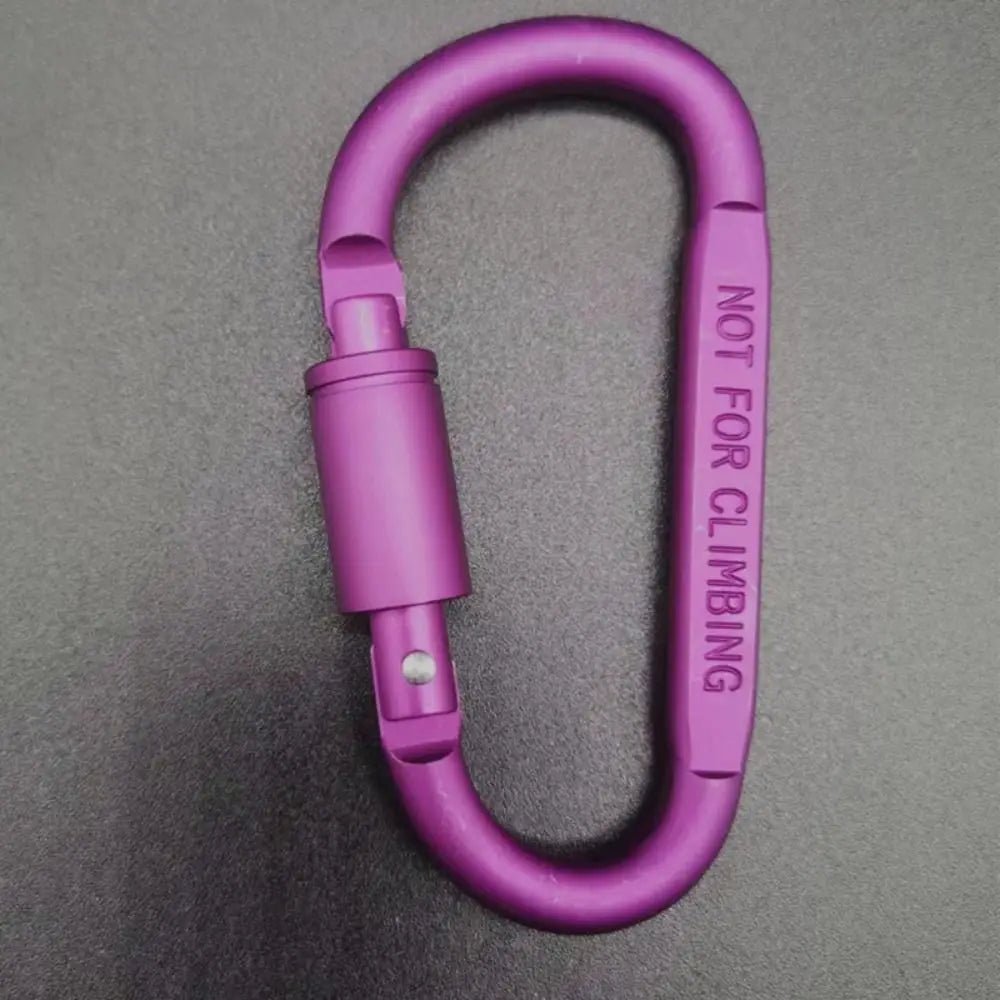 CrestClip D Shaped Carabiner For Hiking And Camping Colorful Lightweight Aluminum