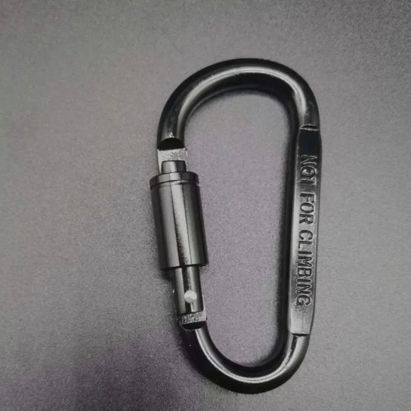 CrestClip D Shaped Carabiner For Hiking And Camping Colorful Lightweight Aluminum