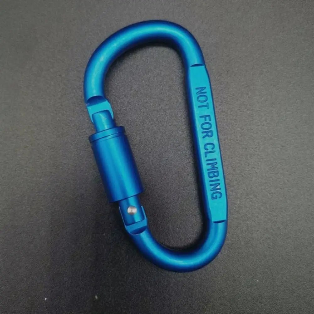 CrestClip D Shaped Carabiner For Hiking And Camping Colorful Lightweight Aluminum