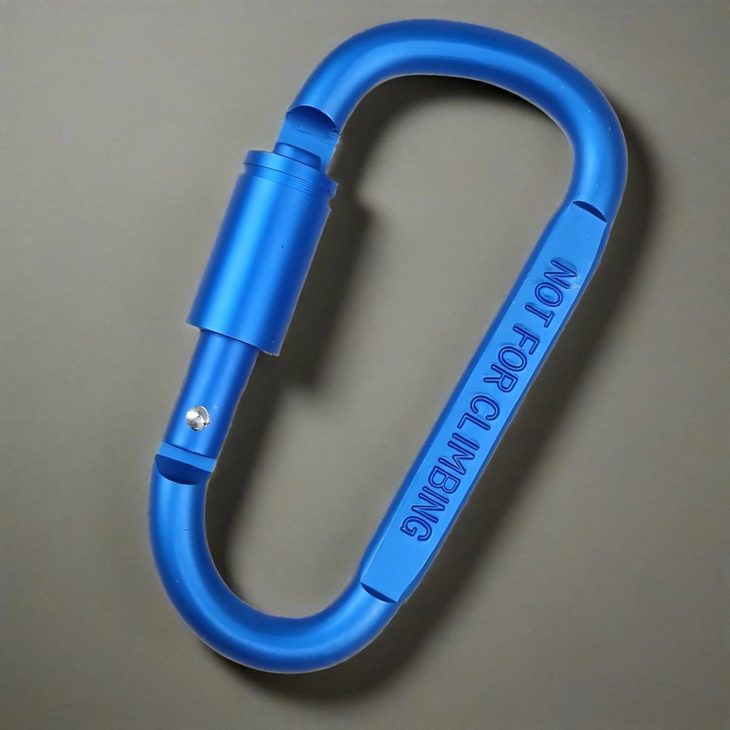 CrestClip D Shaped Carabiner For Hiking And Camping Colorful Lightweight Aluminum
