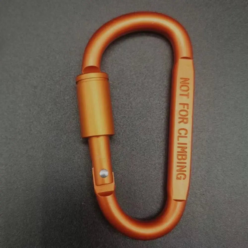 CrestClip D Shaped Carabiner For Hiking And Camping Colorful Lightweight Aluminum
