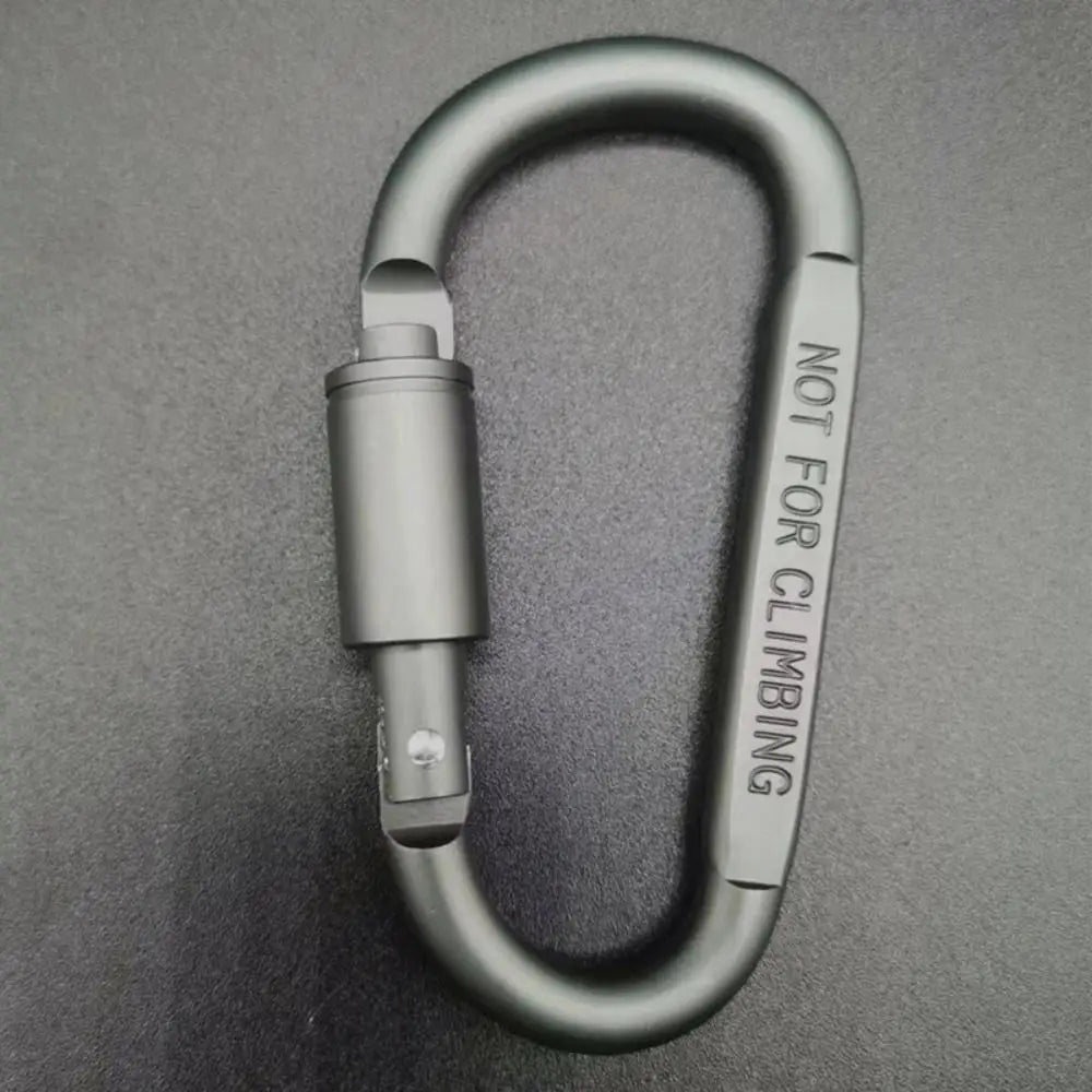 CrestClip D Shaped Carabiner For Hiking And Camping Colorful Lightweight Aluminum