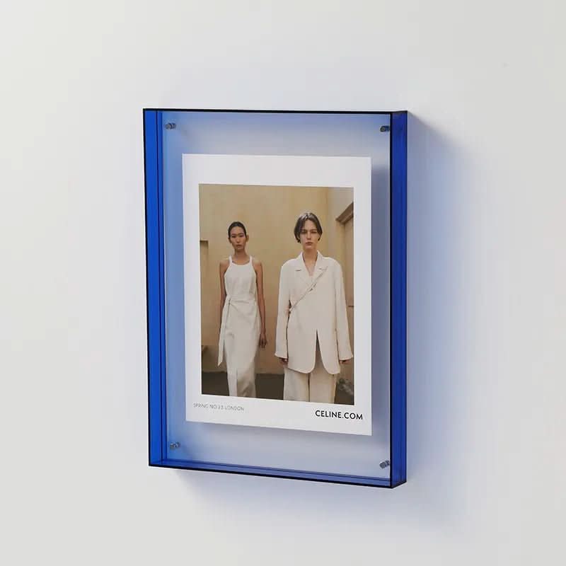 Pixelbright Farverig Fotoramme i Transparent Akryl