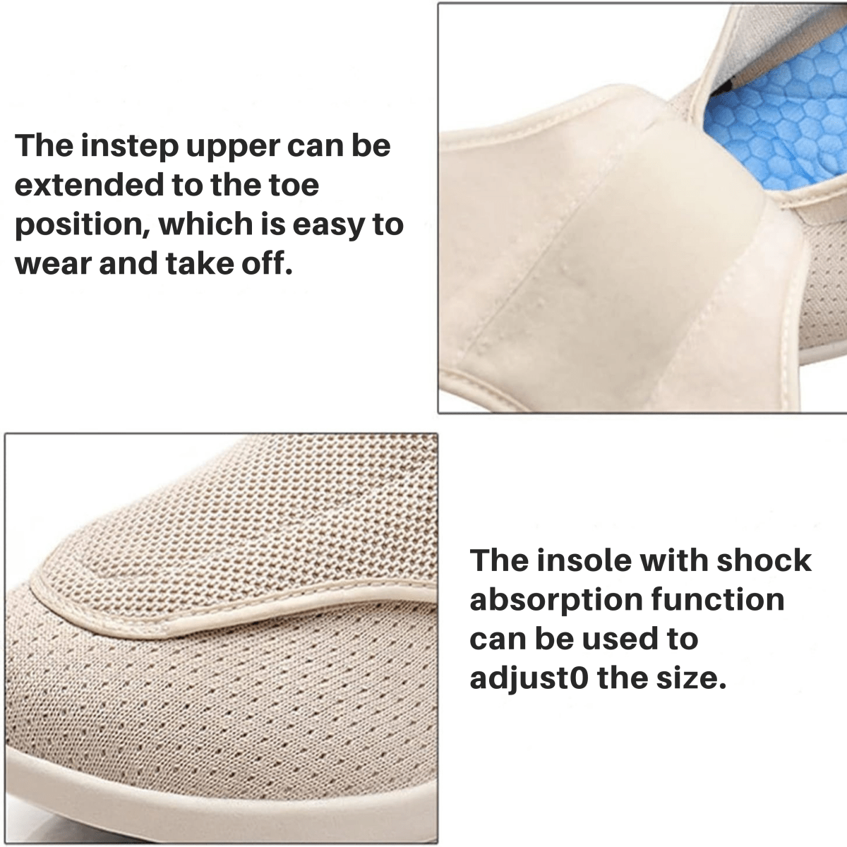 SoleEase Zero Drop Diabetic Shoes With Memory Foam Lite Edition