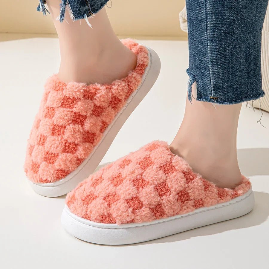 SnugNest Cozy Cotton Slippers For Couples With Thick Padded Sole