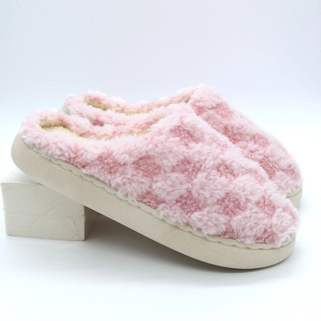SnugNest Cozy Cotton Slippers For Couples With Thick Padded Sole