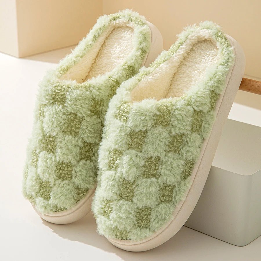 SnugNest Cozy Cotton Slippers For Couples With Thick Padded Sole