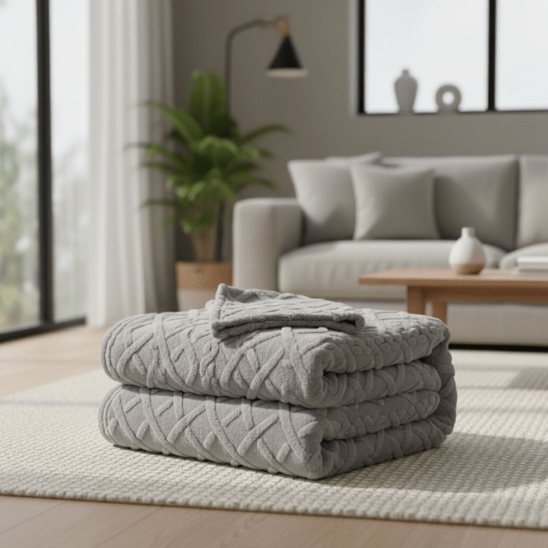 CloudWeave Double Layer Fleece Blanket Breathable Comfort for Sofa and Bed Lovers