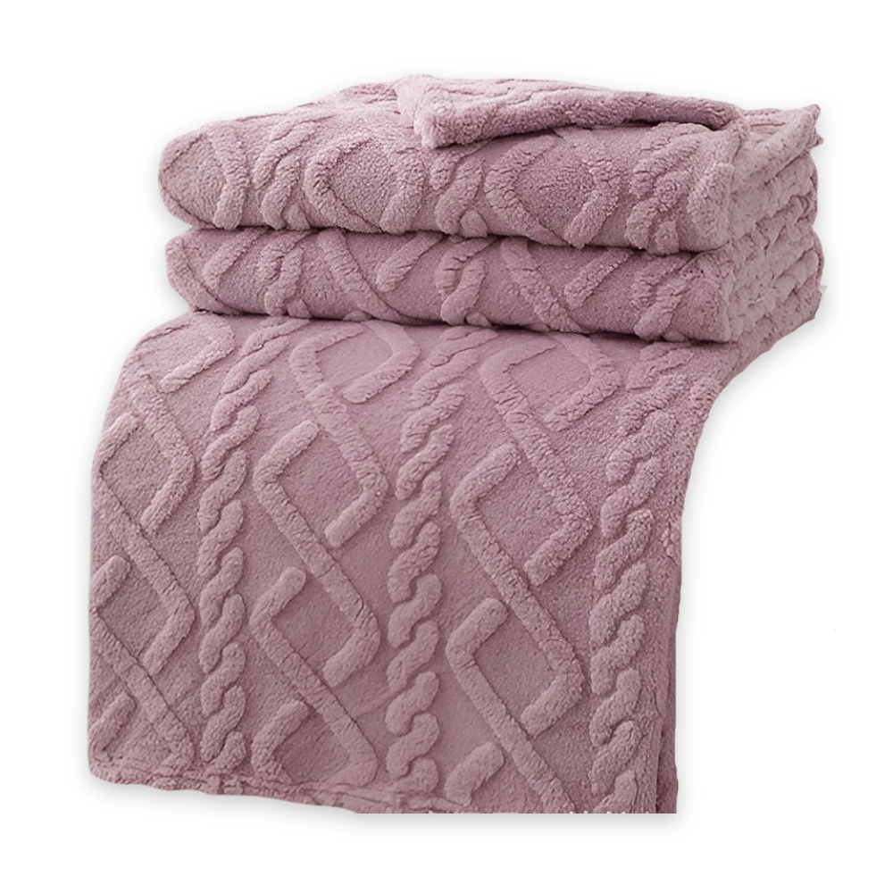 CloudWeave Double Layer Fleece Blanket Breathable Comfort for Sofa and Bed Lovers