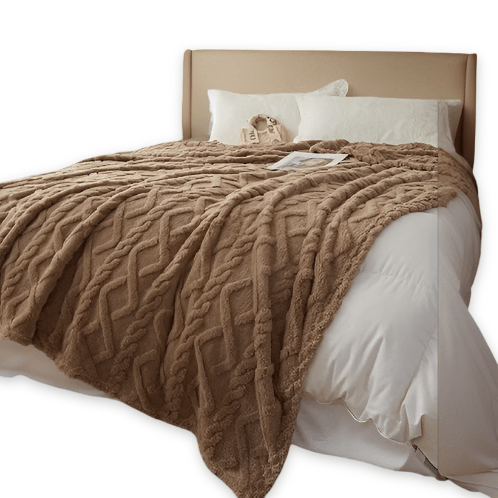 CloudWeave Double Layer Fleece Blanket Breathable Comfort for Sofa and Bed Lovers