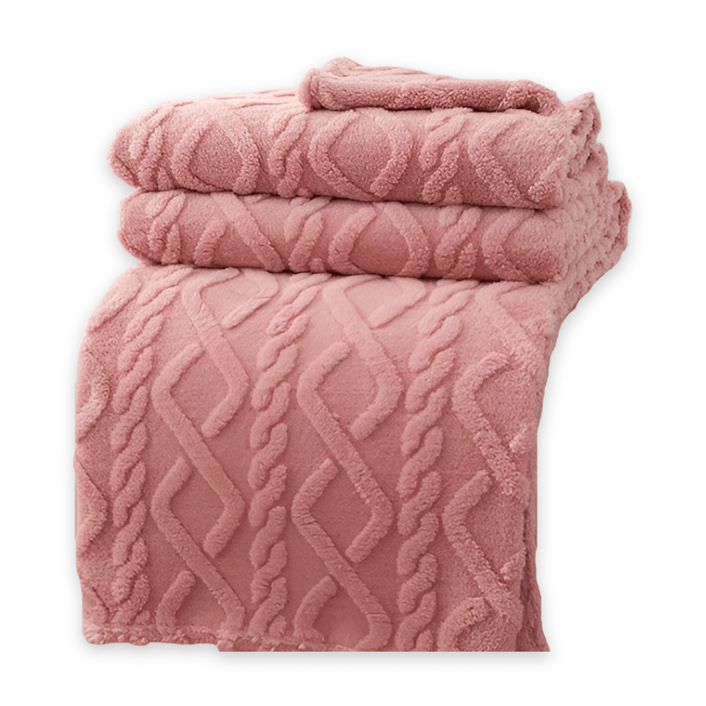 CloudWeave Double Layer Fleece Blanket Breathable Comfort for Sofa and Bed Lovers