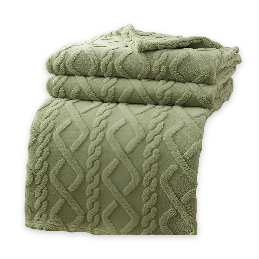 CloudWeave Double Layer Fleece Blanket Breathable Comfort for Sofa and Bed Lovers