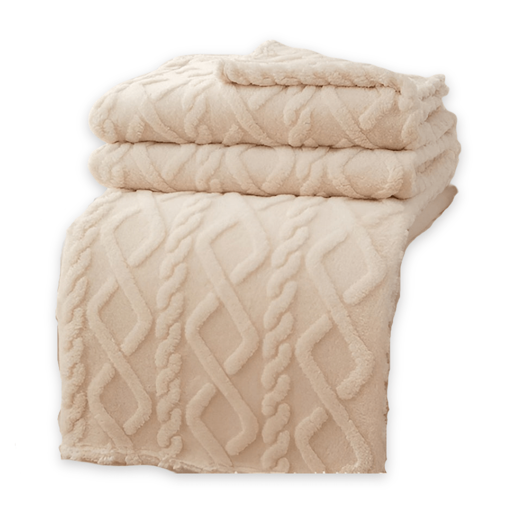 CloudWeave Double Layer Fleece Blanket Breathable Comfort for Sofa and Bed Lovers