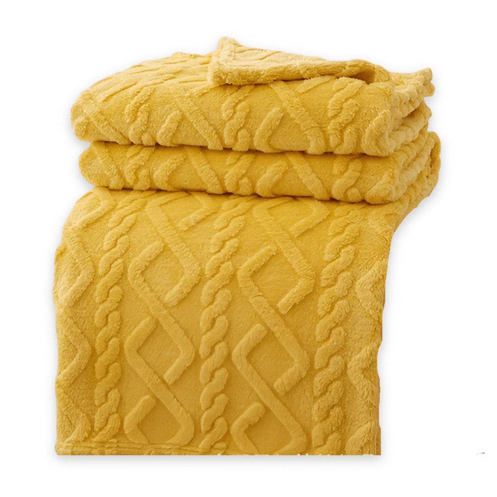 CloudWeave Double Layer Fleece Blanket Breathable Comfort for Sofa and Bed Lovers