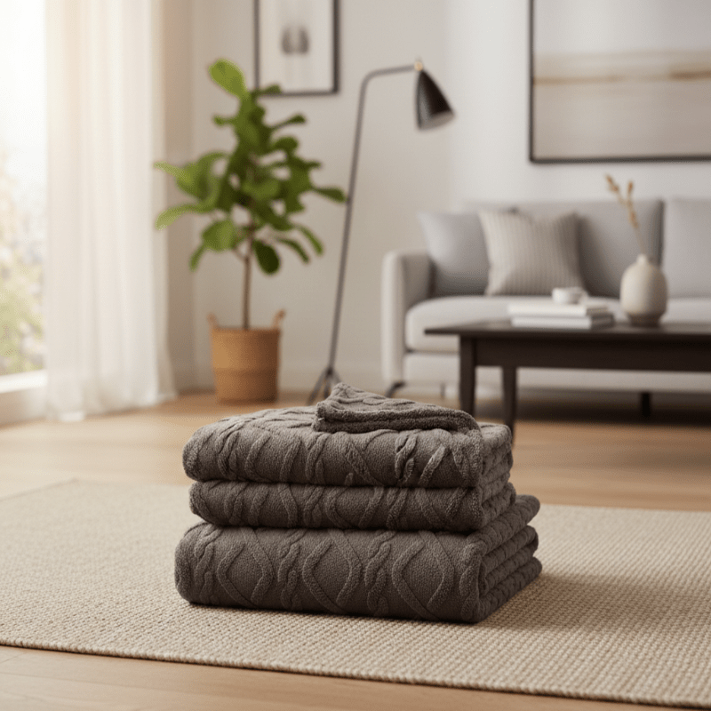 CloudWeave Double Layer Fleece Blanket Breathable Comfort for Sofa and Bed Lovers