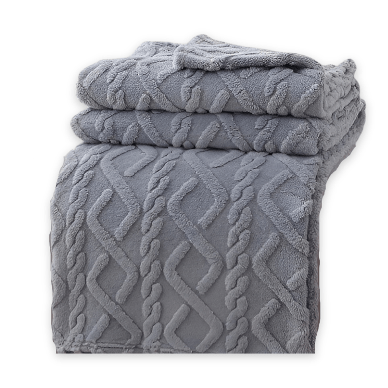 CloudWeave Double Layer Fleece Blanket Breathable Comfort for Sofa and Bed Lovers