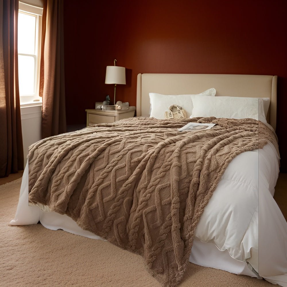 CloudWeave Double Layer Fleece Blanket Breathable Comfort for Sofa and Bed Lovers
