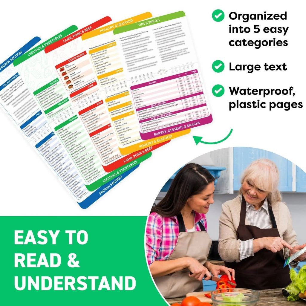 BrightLeaf Everyday Cookbook With Magnetic Preparation Board For Families