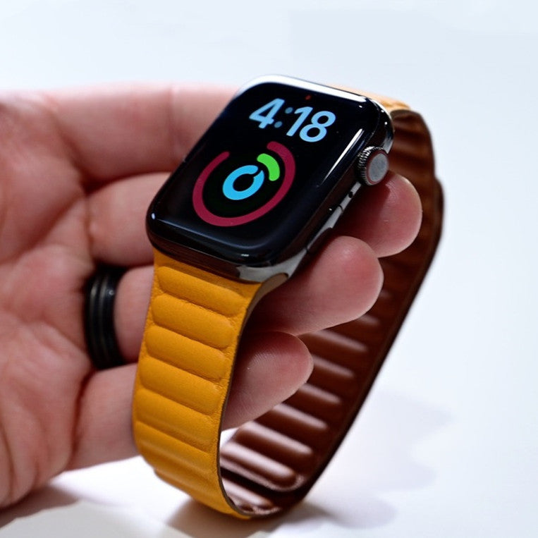 Curea LumaWrist Magnetică din Piele cu Legătură pentru Apple Watch Elite