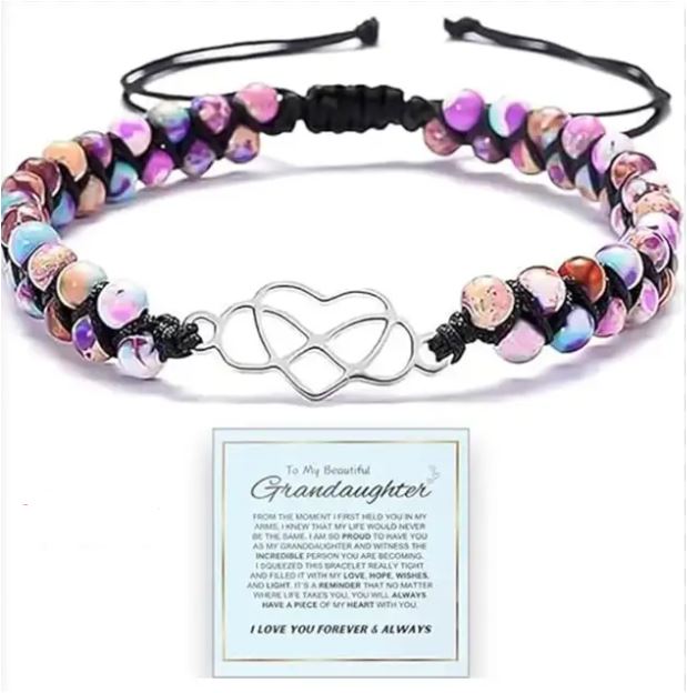Para a neta, pulseira de pérolas do meu coração, um presente intemporal.