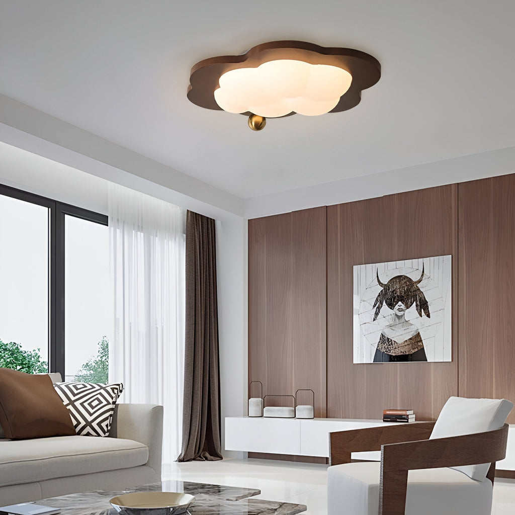 BrightNest Retro Ahşap LED Tavan Lambası Çocuk Odaları için