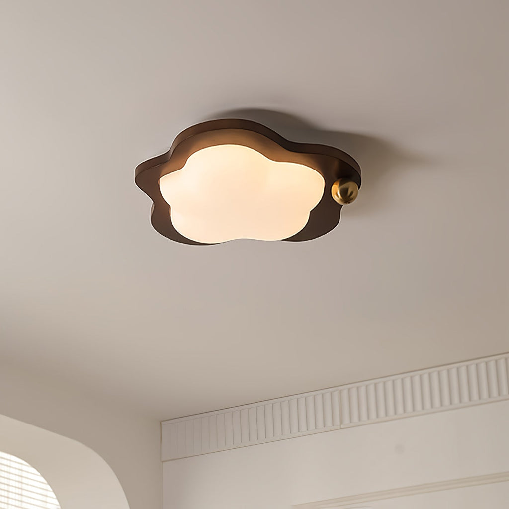 BrightNest Retro Ahşap LED Tavan Lambası Çocuk Odaları için