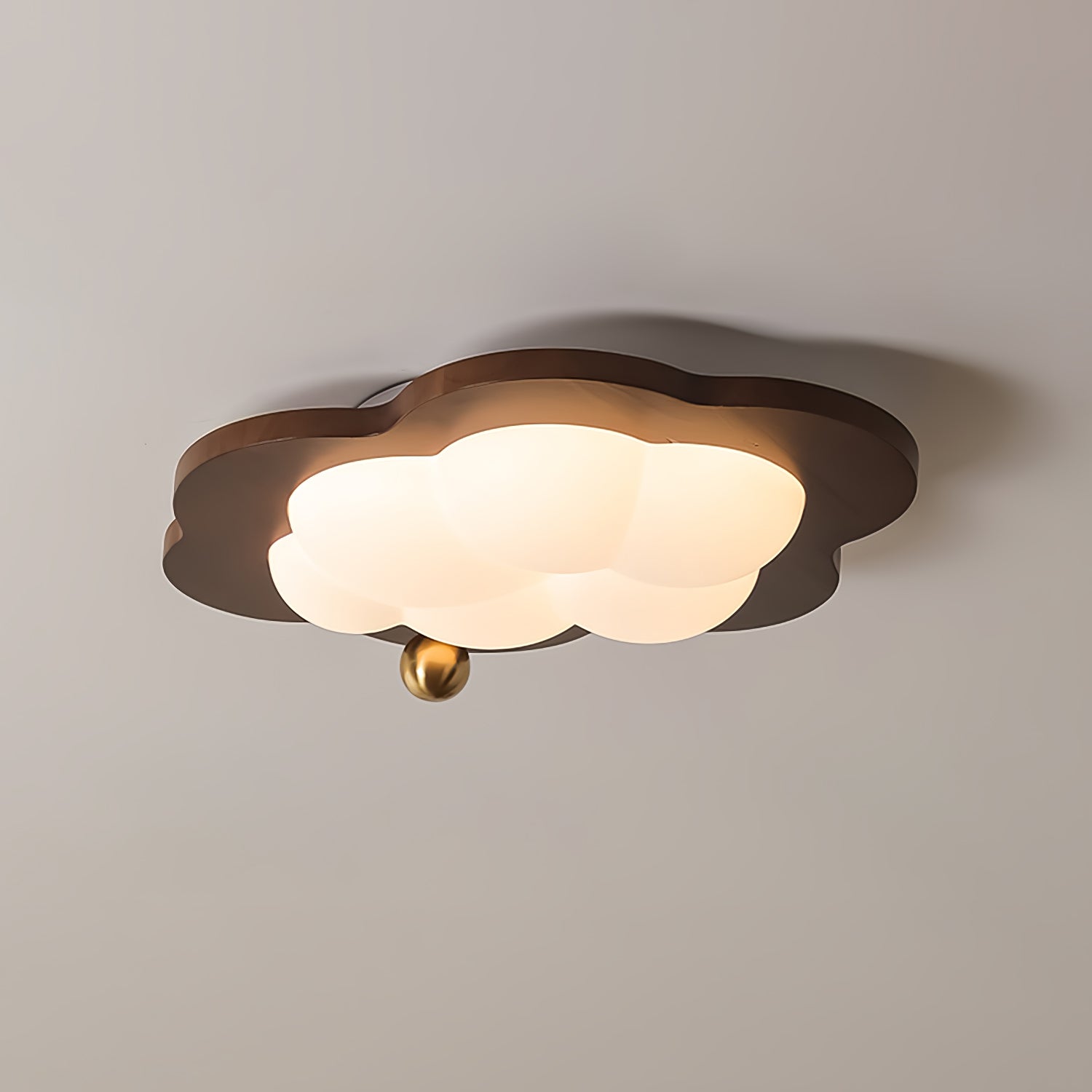 BrightNest Retro Ahşap LED Tavan Lambası Çocuk Odaları için