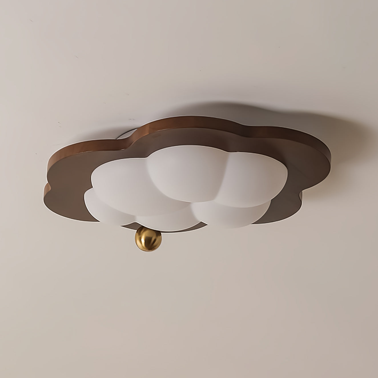 BrightNest Retro Ahşap LED Tavan Lambası Çocuk Odaları için