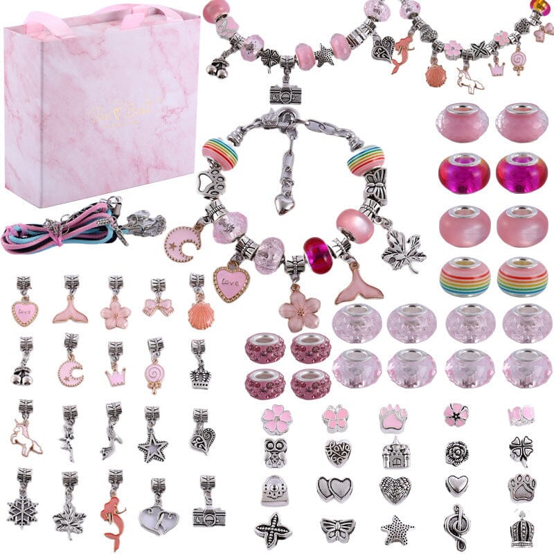 Kit Bracciale con Perline LuminaCraft per Ragazze Creative e Divertenti