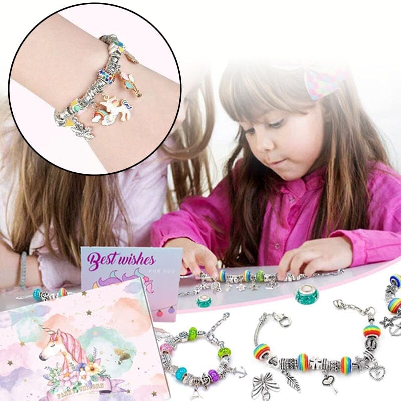 Kit Bracciale con Perline LuminaCraft per Ragazze Creative e Divertenti