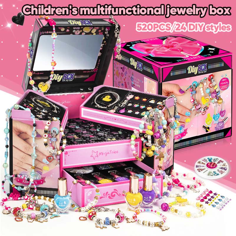 Kit Bracciale con Perline LuminaCraft per Ragazze Creative e Divertenti