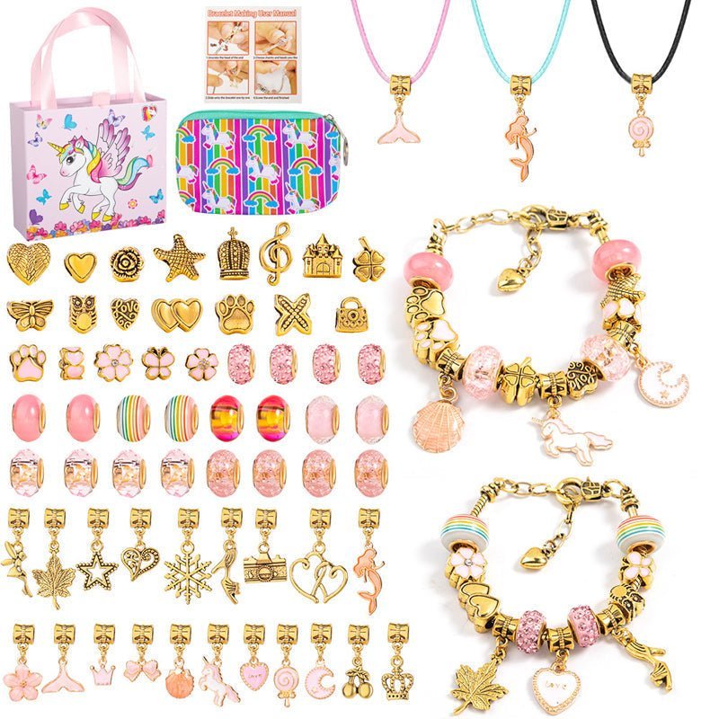 Kit Bracciale con Perline LuminaCraft per Ragazze Creative e Divertenti