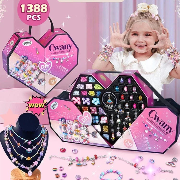 Kit Bracciale con Perline LuminaCraft per Ragazze Creative e Divertenti