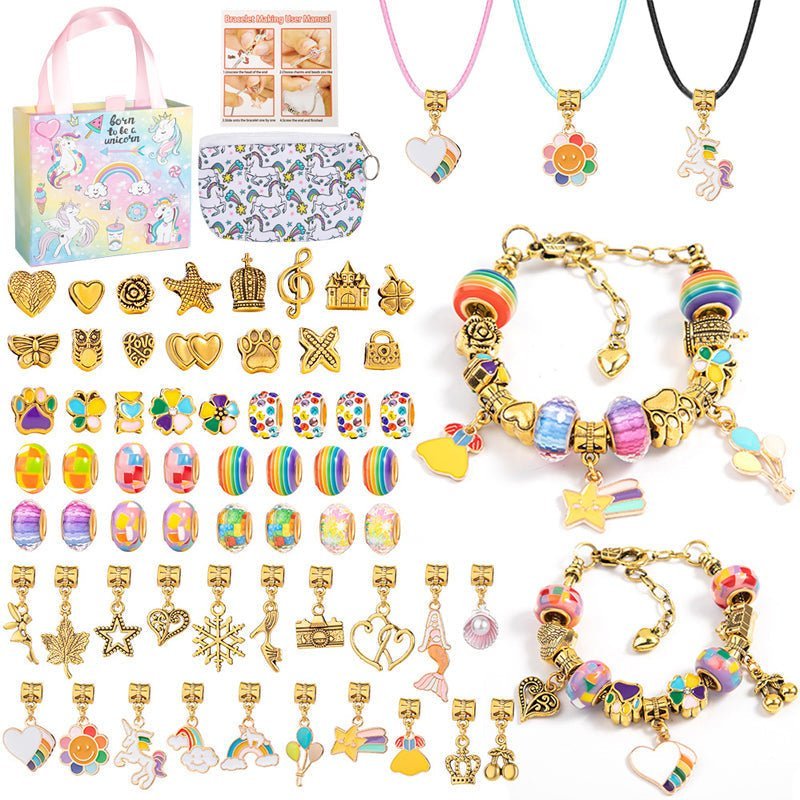 Kit Bracciale con Perline LuminaCraft per Ragazze Creative e Divertenti